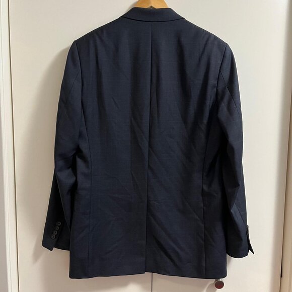 Ralph Lauren Sport Coat Jacket Blazer Mens 40L Blue Twill 100% Wool 2 Button - Picture 2 of 16